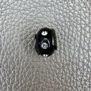 Helzberg Diamonds - Black Resin & Crystal Charm